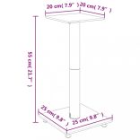 2 db 1 oszlopos fekete edzett üveg hangszóróállvány