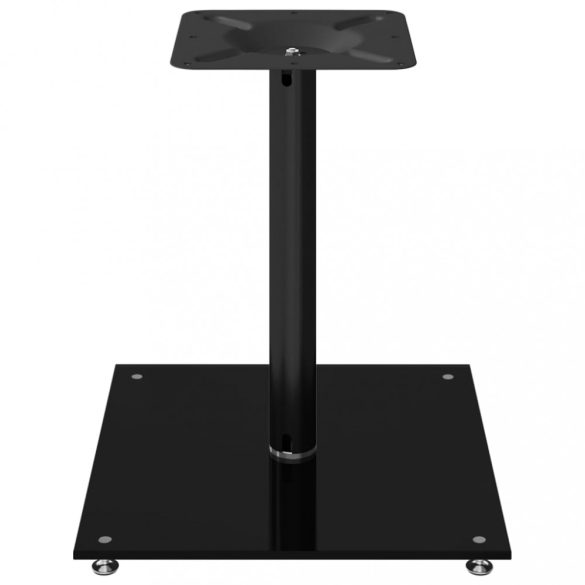 2 db 1 oszlopos fekete edzett üveg hangszóróállvány