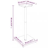 2 db 1 oszlopos fekete edzett üveg hangszóróállvány