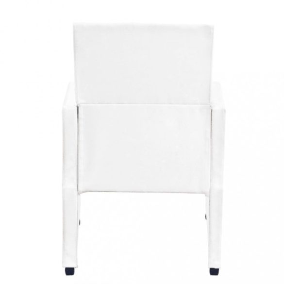 2 db fehér műbőr étkezőszék