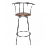 2 db barna acél bárszék