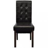 2 db barna műbőr étkezőszék