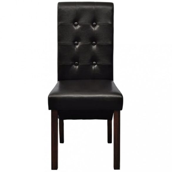 2 db barna műbőr étkezőszék