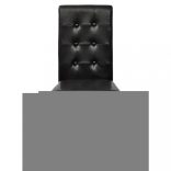 2 db fekete műbőr étkezőszék