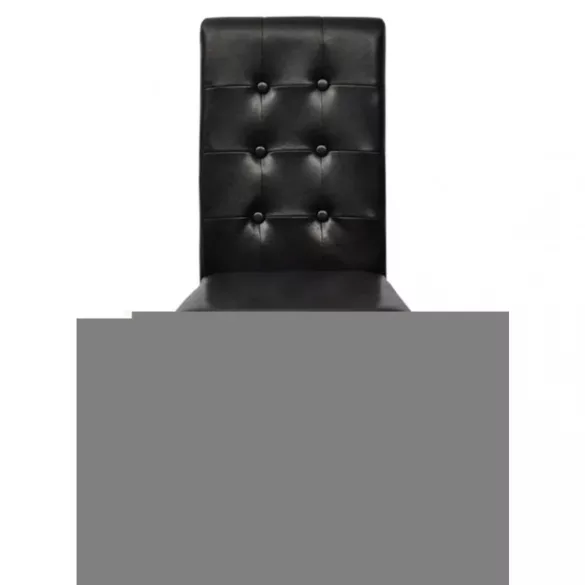 2 db fekete műbőr étkezőszék