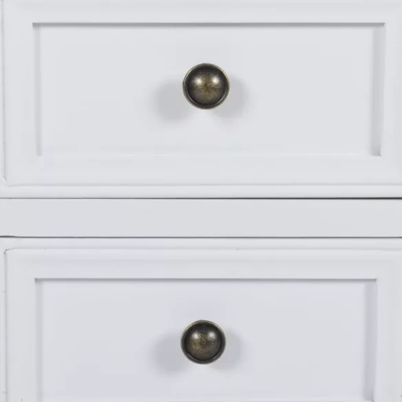 2 fiókos fehér MDF éjjeliszekrény