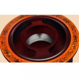 földgömb alakú eukaliptuszfa bárszekrény/bortartó állvány