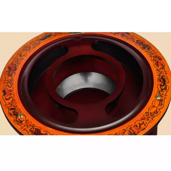 földgömb alakú eukaliptuszfa bárszekrény/bortartó állvány