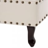 krémfehér műbőr dívány