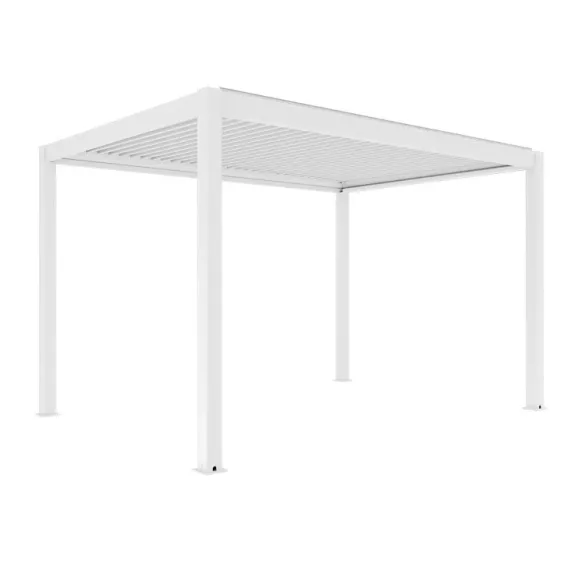 Motoros Bioklimatikus exkluzív kerti pergola / pavilon 3x4m fehér