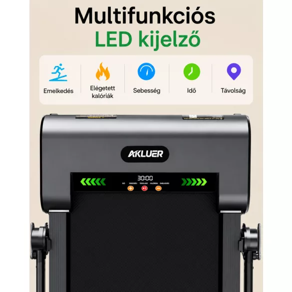 AKLUER H1-B Prémium Futópad motoros emelkedő állítással