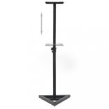 2 darab fekete acél stúdió monitorhangfal állvány