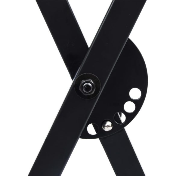 fekete billentyűzetállvány és szék