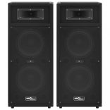 2 db professzionális fekete passzív hifi színpadi hangfal 1000W