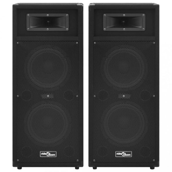 2 db professzionális fekete passzív hifi színpadi hangfal 1000W