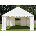 Professzionális rendezvénysátor 5x8m ipari 800N PVC ponyvával