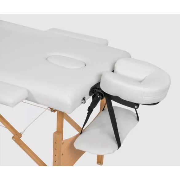 3 zónás fehér fa masszázságy hordozótáskával-3104S