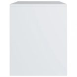 2 db fehér szerelt fa éjjeliszekrény 40 x 30 x 40 cm