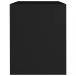 2 db fekete szerelt fa éjjeliszekrény 40 x 30 x 40 cm