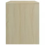 2 db sonoma tölgy színű szerelt fa éjjeliszekrény 40x30x40 cm