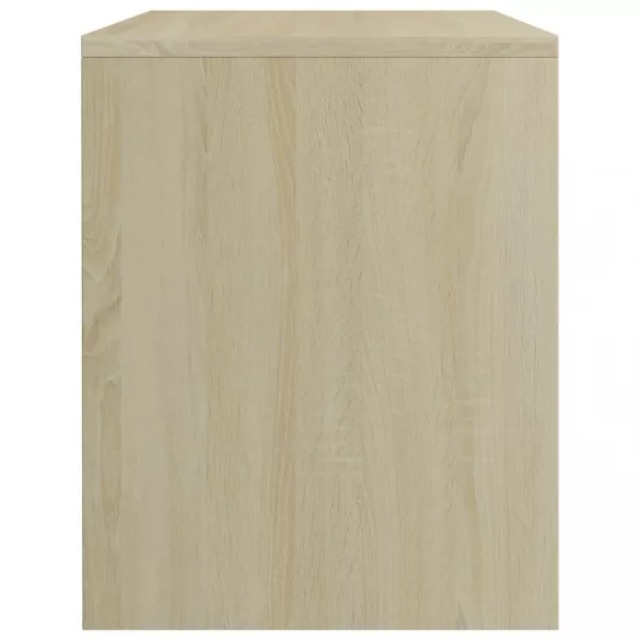 2 db sonoma tölgy színű szerelt fa éjjeliszekrény 40x30x40 cm