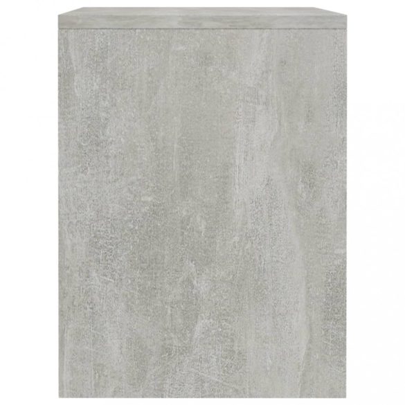 2 db betonszürke szerelt fa éjjeliszekrény 40 x 30 x 40 cm