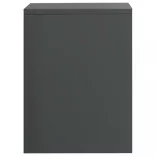 magasfényű szürke szerelt fa éjjeliszekrény 40 x 30 x 40 cm