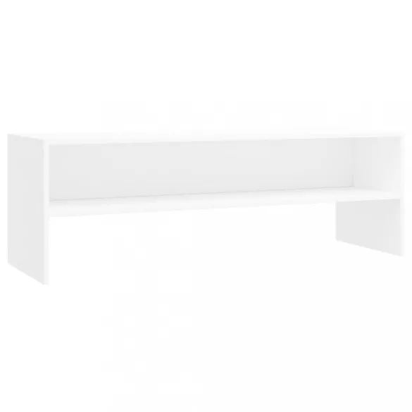 fehér szerelt fa TV-szekrény 120 x 40 x 40 cm