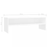 fehér szerelt fa TV-szekrény 120 x 40 x 40 cm