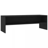 fekete szerelt fa TV-szekrény 120 x 40 x 40 cm
