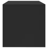 fekete szerelt fa TV-szekrény 120 x 40 x 40 cm