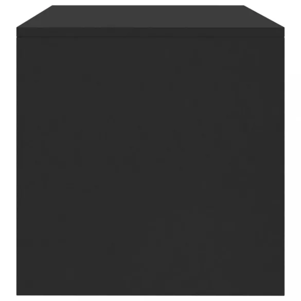 fekete szerelt fa TV-szekrény 120 x 40 x 40 cm