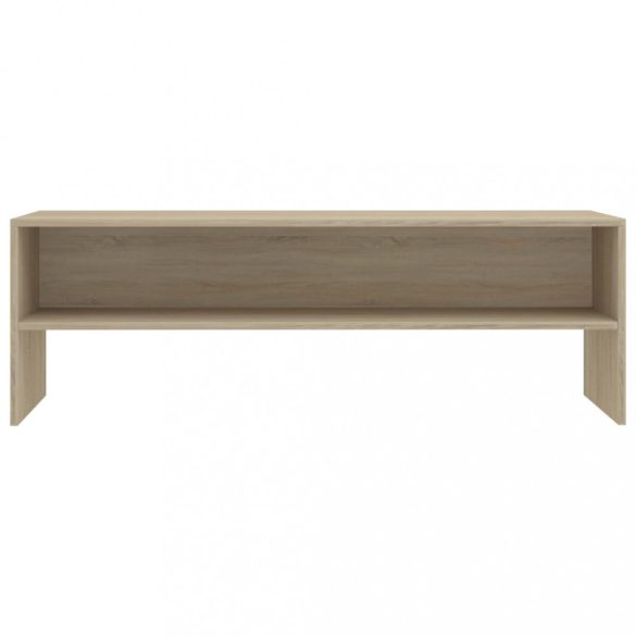 sonoma tölgy színű szerelt fa TV-szekrény 120 x 40 x 40 cm