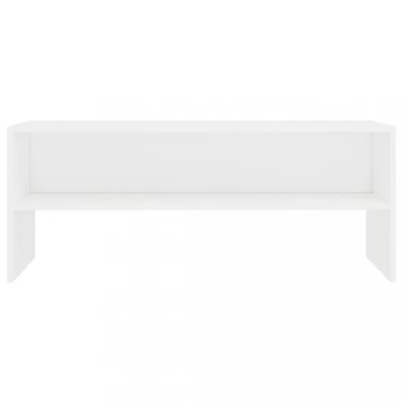 fehér szerelt fa TV-szekrény 100 x 40 x 40 cm