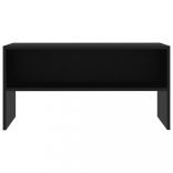 fekete szerelt fa TV-szekrény 80 x 40 x 40 cm