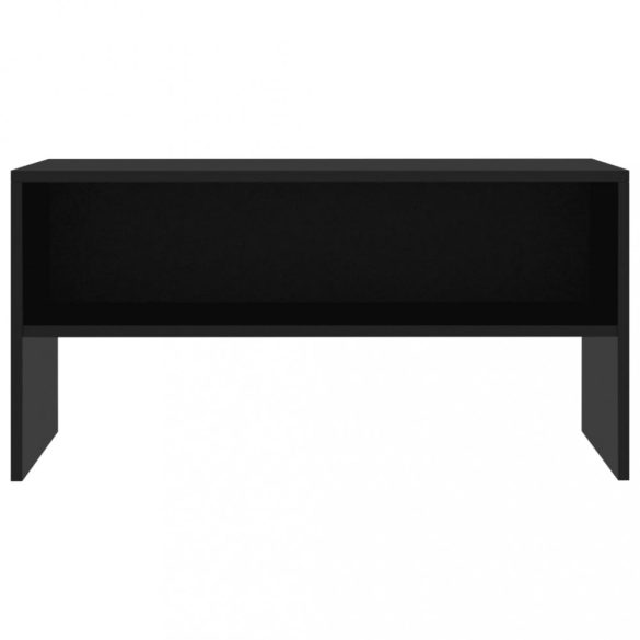 fekete szerelt fa TV-szekrény 80 x 40 x 40 cm