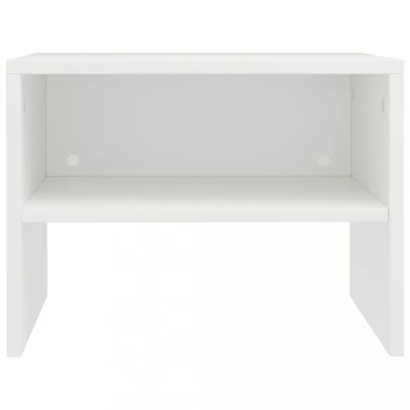 fehér szerelt fa éjjeliszekrény 40 x 30 x 30 cm