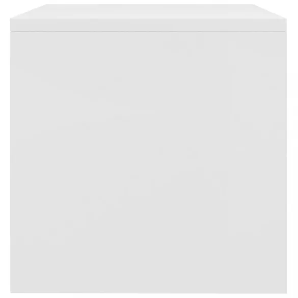 fehér szerelt fa éjjeliszekrény 40 x 30 x 30 cm