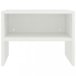 2 db fehér szerelt fa éjjeliszekrény 40 x 30 x 30 cm