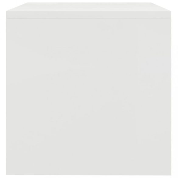 2 db fehér szerelt fa éjjeliszekrény 40 x 30 x 30 cm