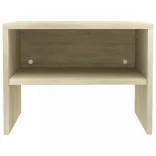 sonoma tölgy színű szerelt fa éjjeliszekrény 40 x 30 x 30 cm