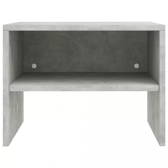 betonszürke szerelt fa éjjeliszekrény 40 x 30 x 30 cm