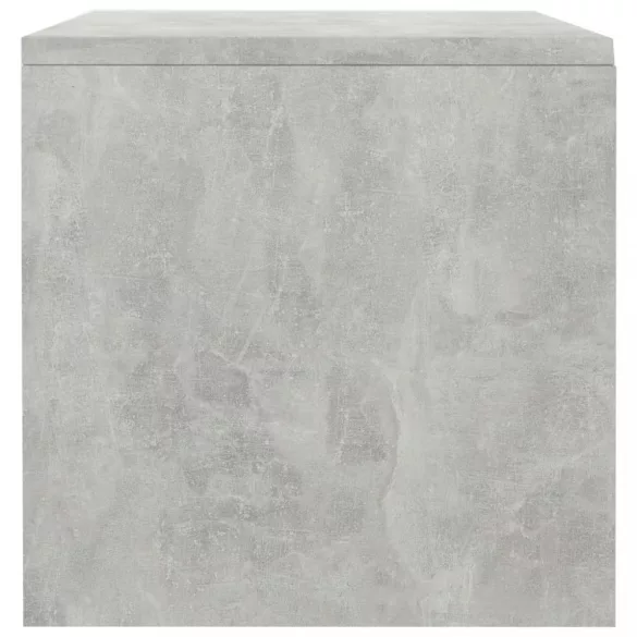 betonszürke szerelt fa éjjeliszekrény 40 x 30 x 30 cm