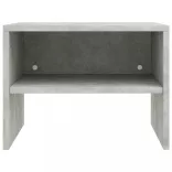 2 db betonszürke szerelt fa éjjeliszekrény 40 x 30 x 30 cm