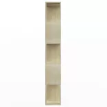 sonoma tölgy szerelt fa könyvszekrény/térelválasztó 80x24x159cm