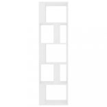 fehér szerelt fa könyvszekrény/térelválasztó 45 x 24 x 159 cm