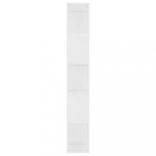 fehér szerelt fa könyvszekrény/térelválasztó 45 x 24 x 159 cm