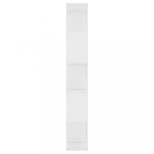 fehér szerelt fa könyvszekrény/térelválasztó 45 x 24 x 159 cm