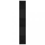 fekete szerelt fa könyvszekrény/térelválasztó 45 x 24 x 159 cm