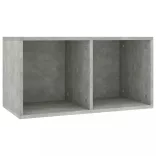 800121  Vinyl Storage Box Concrete Grey 71x34x36 cm Chipboard